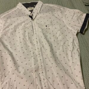 7 Diamonds White Shirt with Black Accents